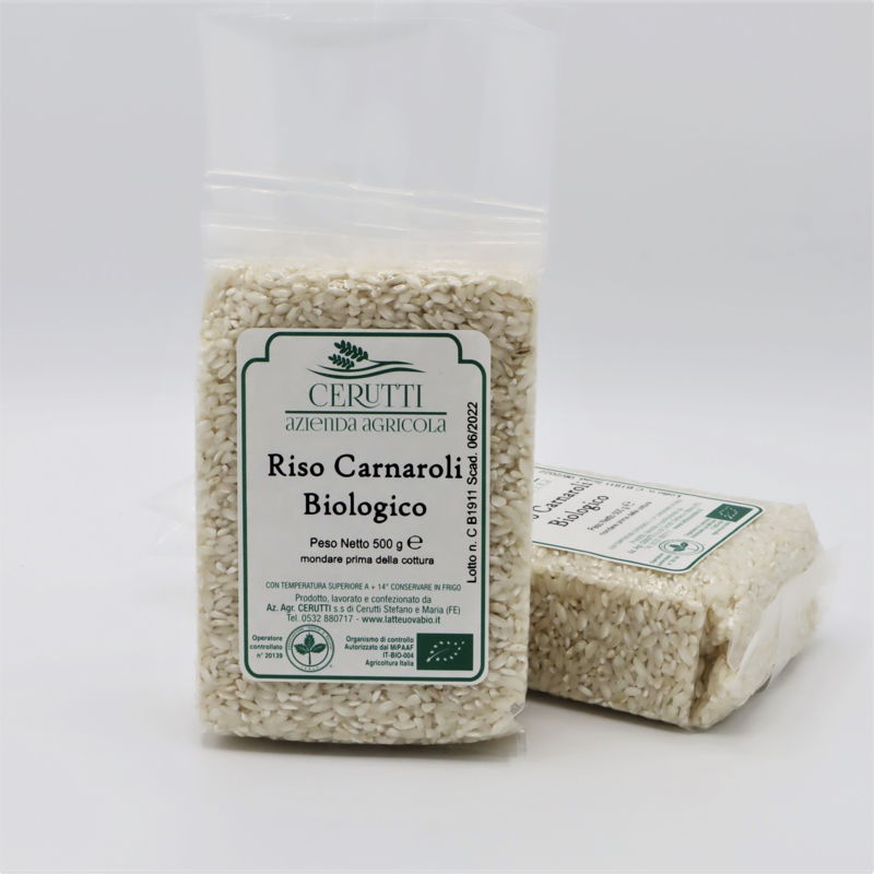 RISO CARNAROLI BIANCO BIO conf. sottovuoto da 500 g Latte e Uova Bio